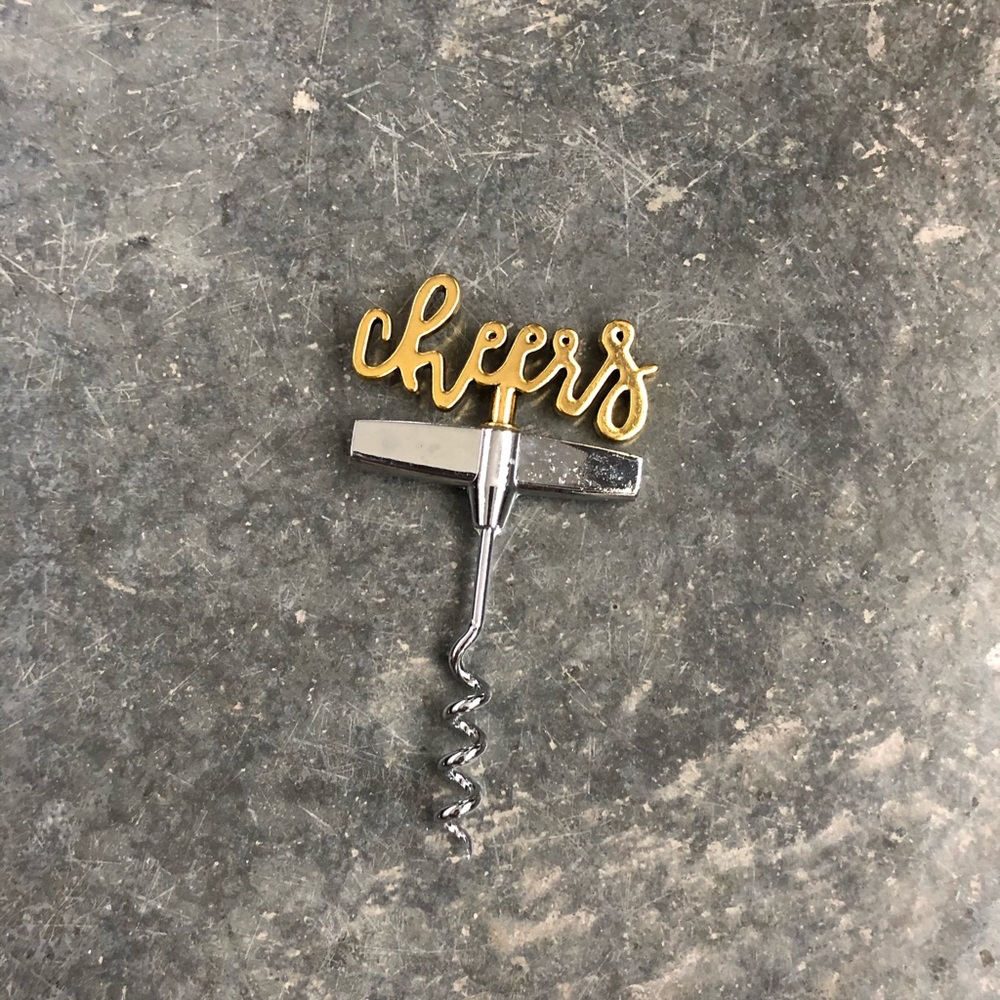 Adorable “cheers” Corkscrew